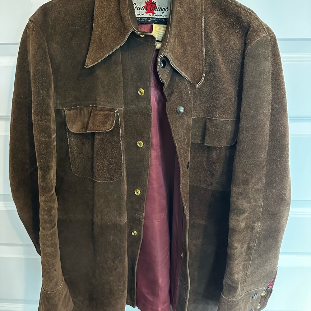 Vintage Suede Jacket in Brown